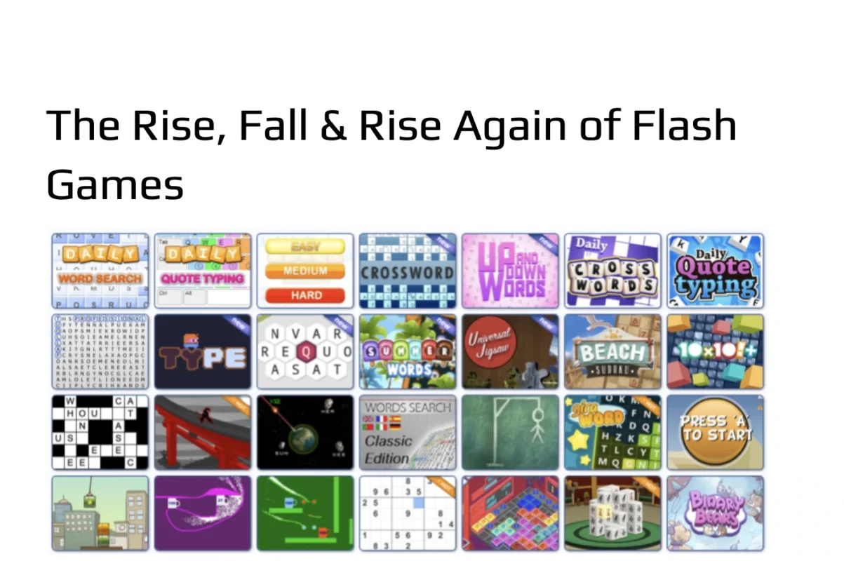 how to play Flash games online today